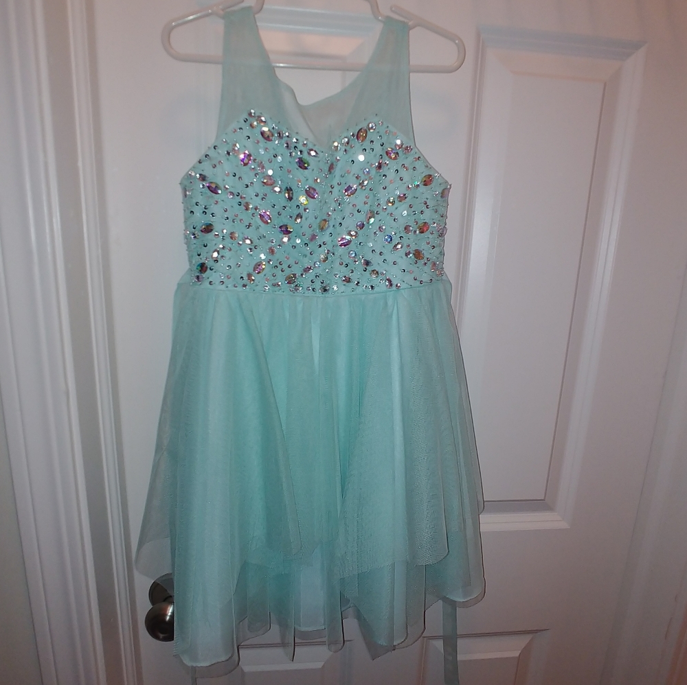 Girls Mint Short dress